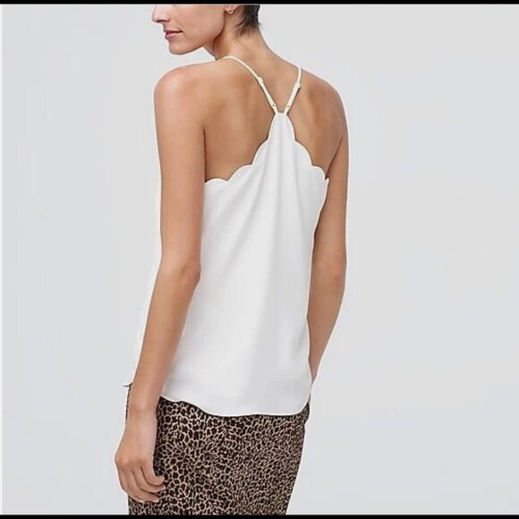 NWOT J. Crew Silk Carrie Camisole in White (P00) - Picture 13 of 13